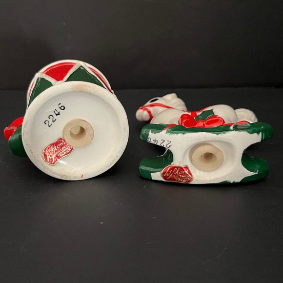 Vintage Lefton Rocking Horse & Drum #2246 Salt & Pepper Shakers Set Japa… - Picture 4 of 5